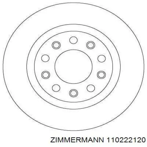Тормозные диски 110222120 Zimmermann