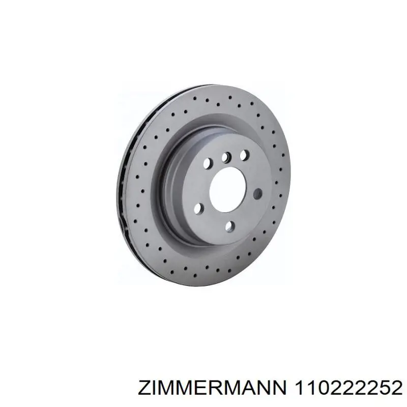 110.2222.52 Zimmermann передние тормозные диски