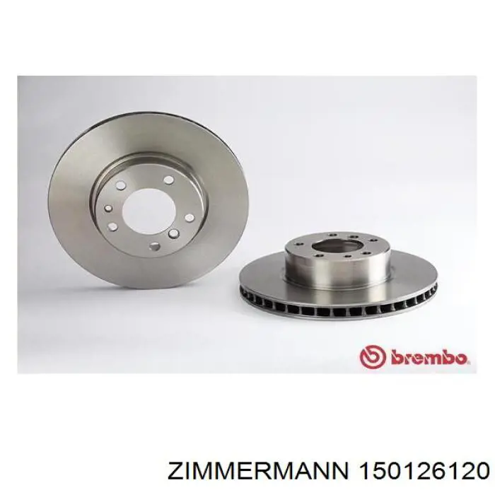 150126120 Zimmermann Диск тормозной передний