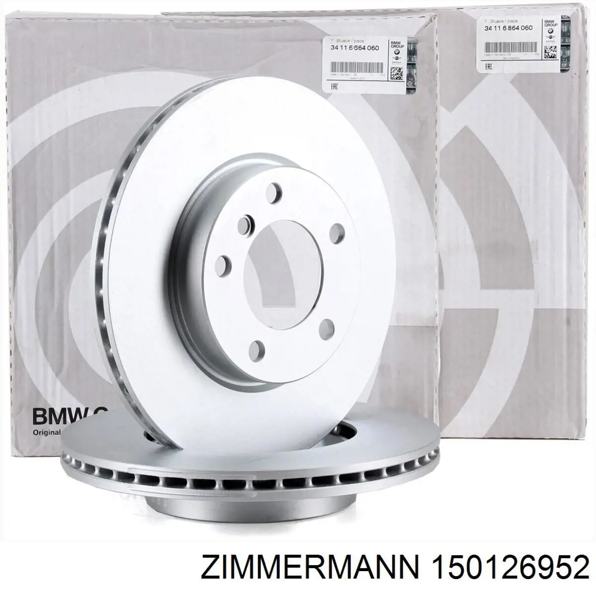 150126952 Zimmermann Диск тормозной передний