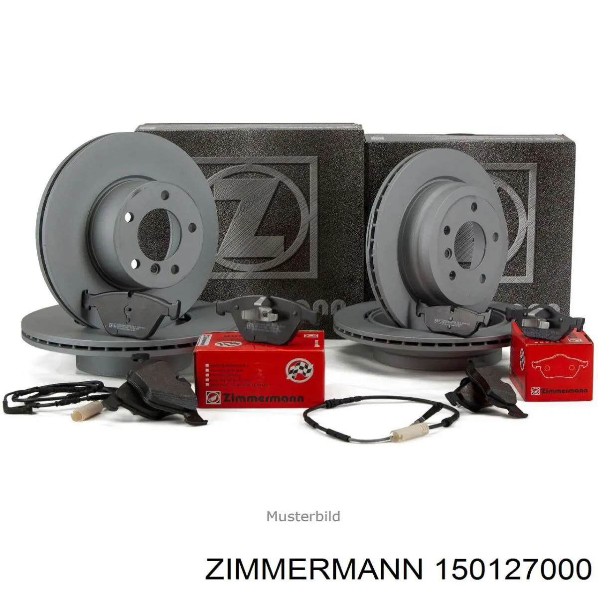 150127000 Zimmermann диск тормозной задний