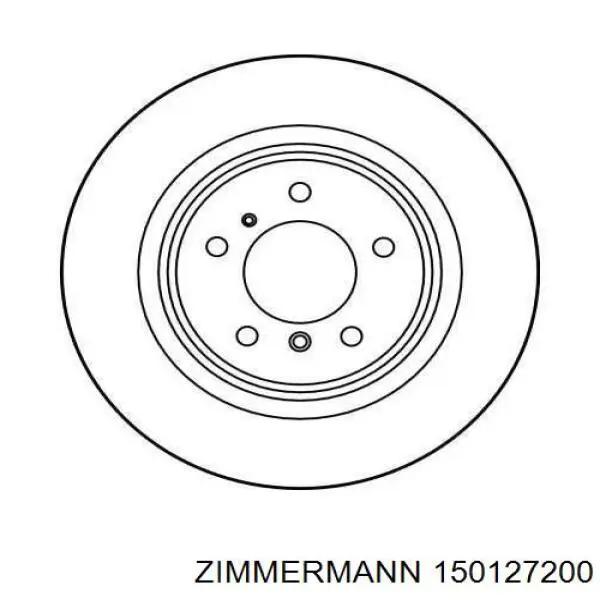 Задний дисковый тормоз Zimmermann 150127200