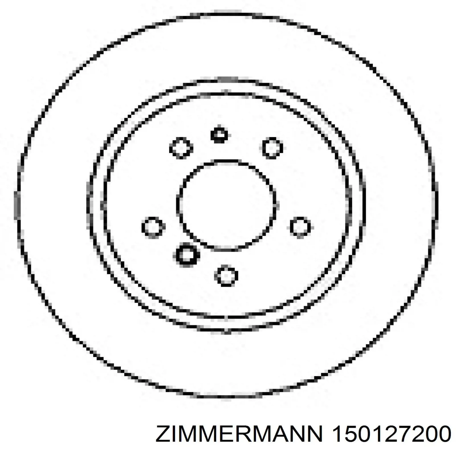 Купить 150127200 Zimmermann Диск тормозной задний