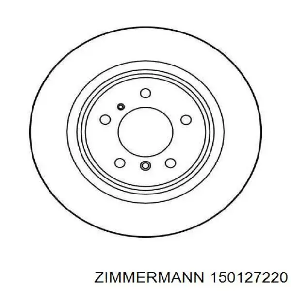 150127220 Zimmermann Дисковый тормоз