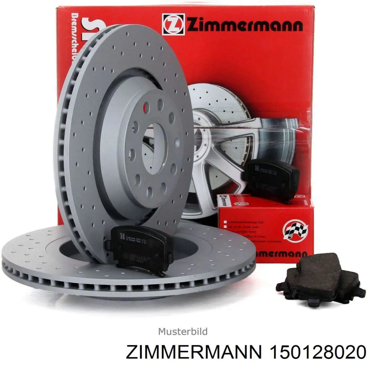 150128020 Zimmermann Диск тормозной передний