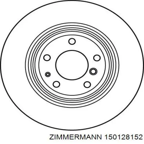 Задний дисковый тормоз Zimmermann 150128152