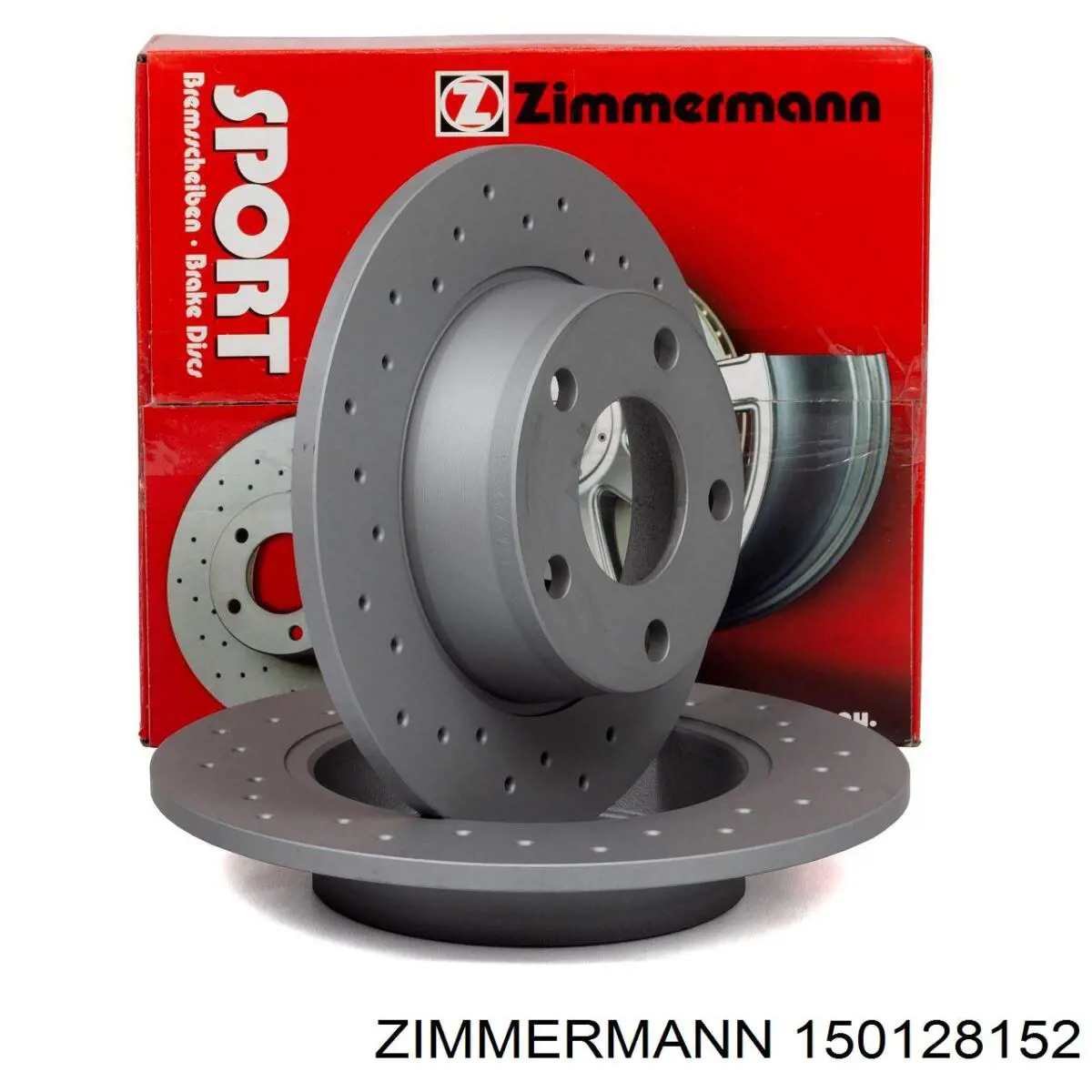 Задний тормозной диск Zimmermann 150128152 цена, от 110.60 USD