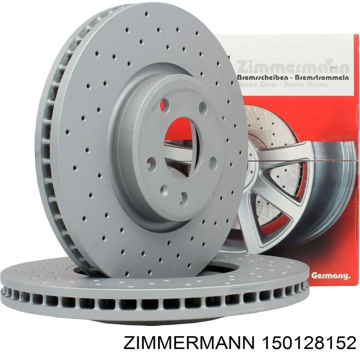 Купить 150128152 Zimmermann Диск тормозной задний