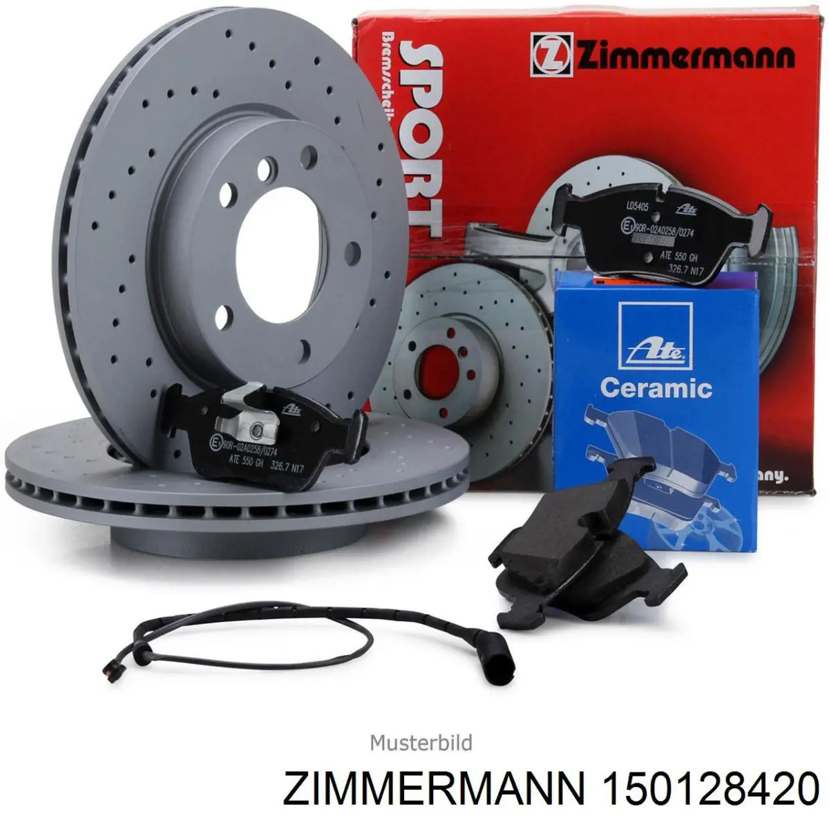 Купить 150128420 Zimmermann Ротор тормозной