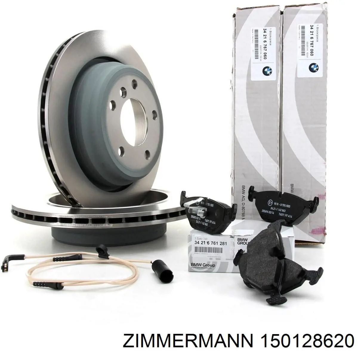 Купить 150128620 Zimmermann Диск тормозной задний