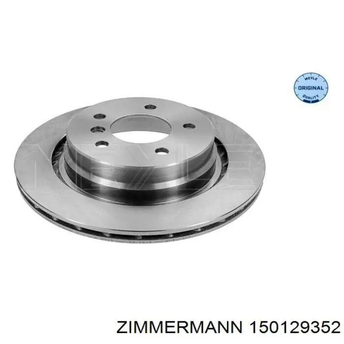 Купить 150129352 Zimmermann Диск тормозной задний