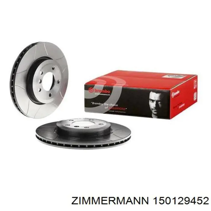 Передние тормозные диски 150129452 Zimmermann