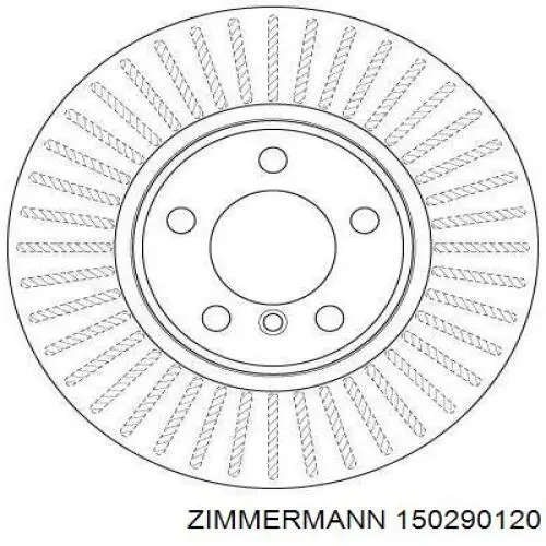Купить 150290120 Zimmermann Ротор тормозной