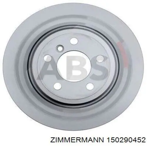 Купить 150290452 Zimmermann Диск тормозной задний