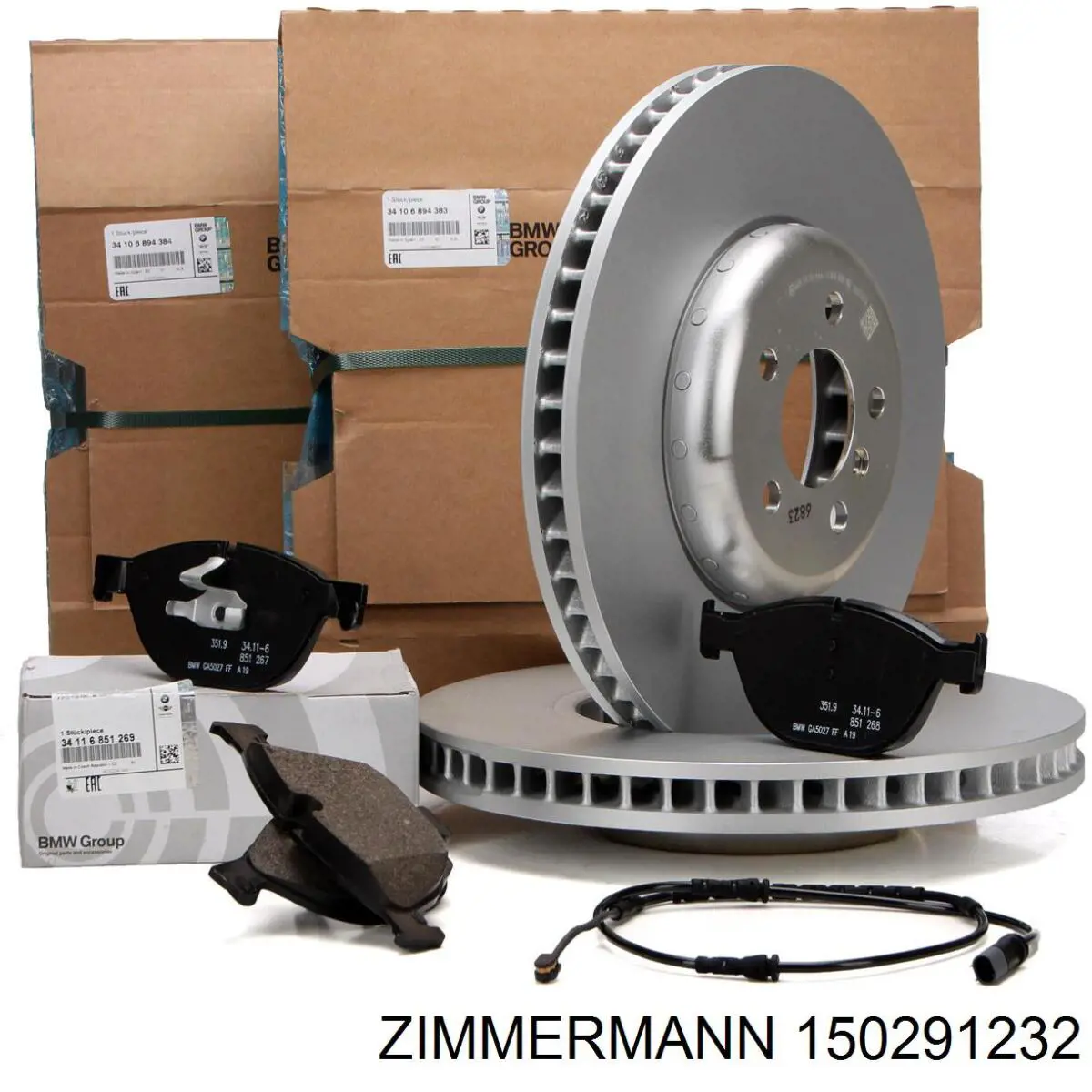Передний тормозной диск Zimmermann 150291232