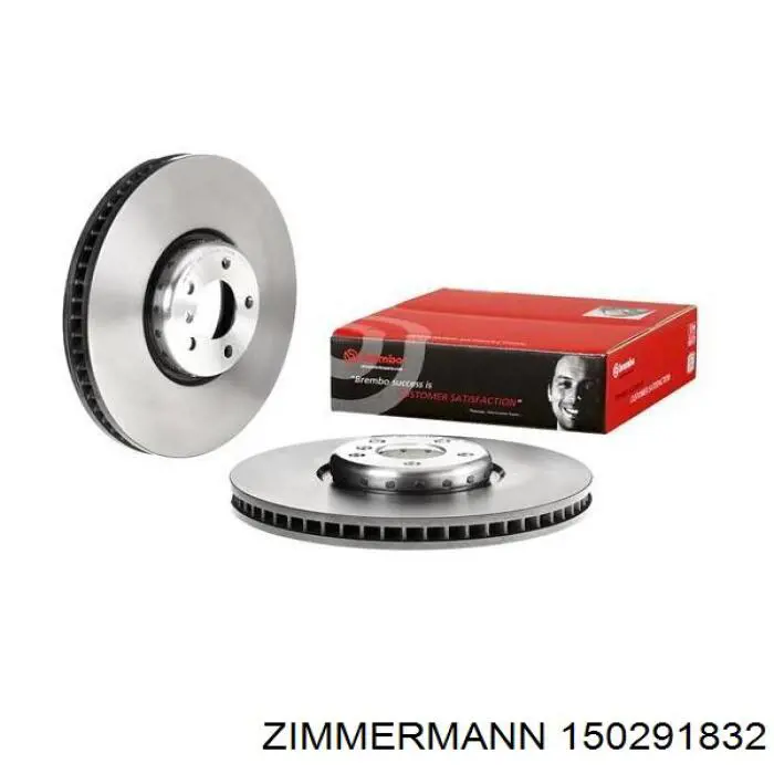 Передние тормозные диски 150291832 Zimmermann