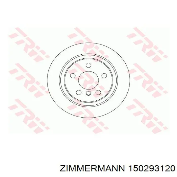 Задний тормозной диск Zimmermann 150293120 цена, от 46.72 USD