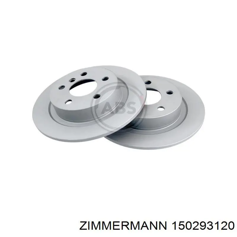 Купить 150293120 Zimmermann Диск тормозной задний