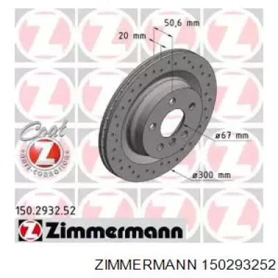 Тормозные диски 150293252 Zimmermann