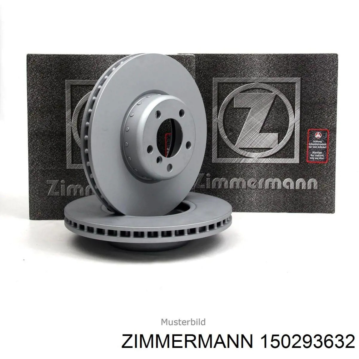 Передние тормозные диски 150293632 Zimmermann