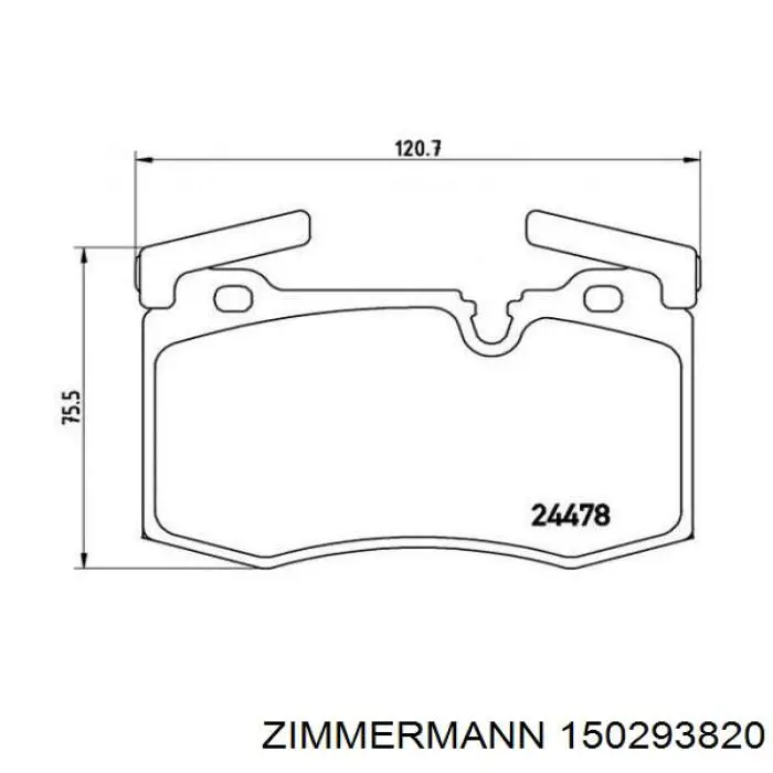 Передний тормозной диск Zimmermann 150293820
