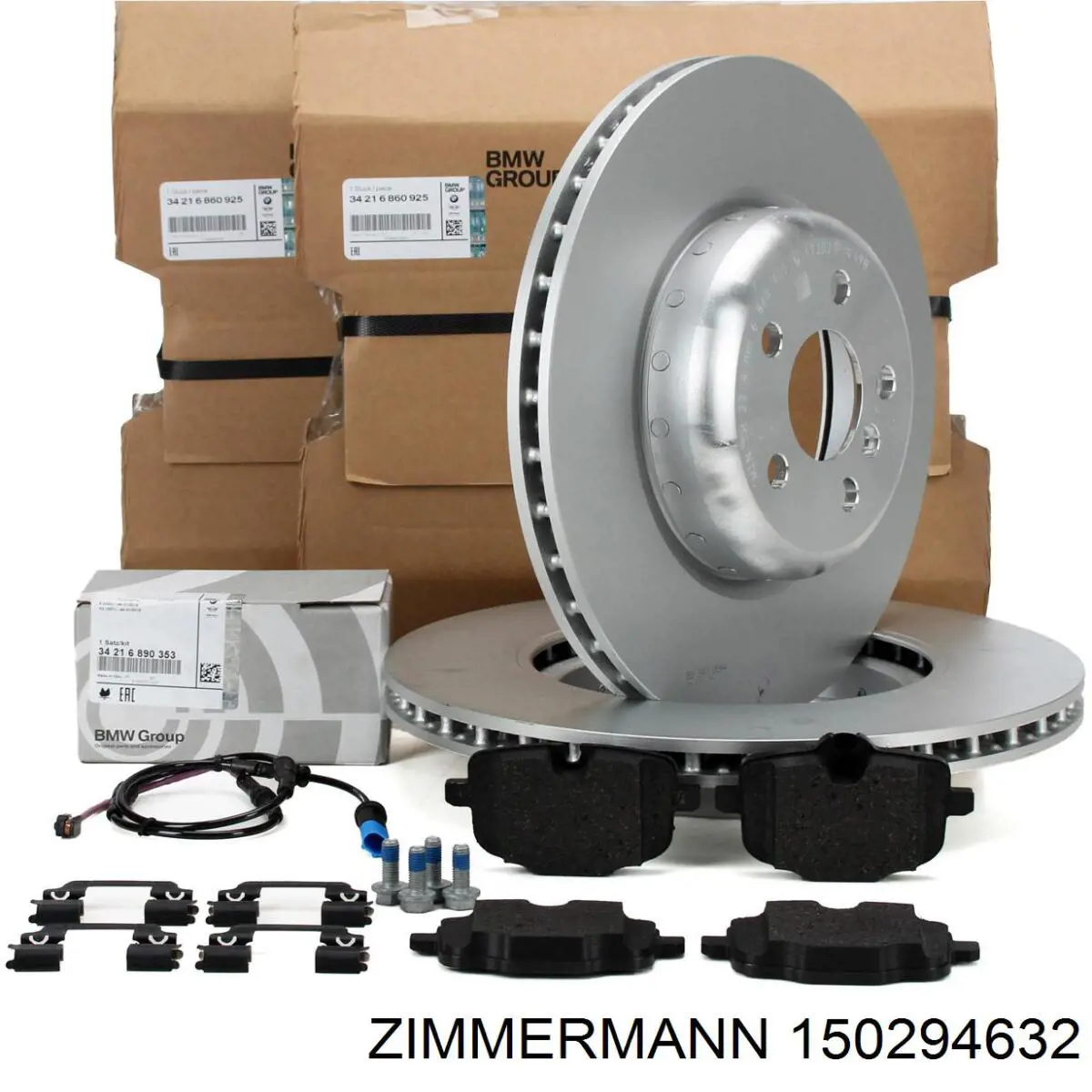 Задний тормозной диск Zimmermann 150294632 цена, от 195.19 USD