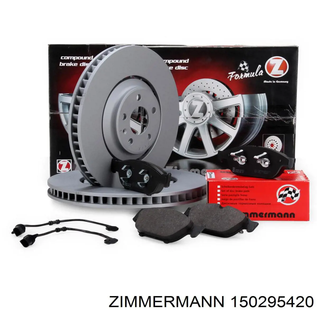 Передние тормозные диски 150295420 Zimmermann
