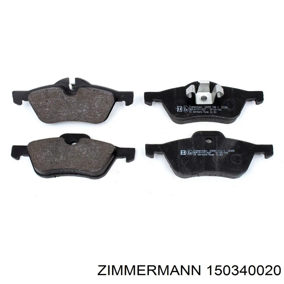 Передние тормозные диски 150340020 Zimmermann