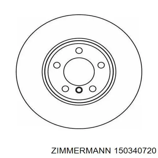 Тормоз дисковый передний Zimmermann 150340720 цена, от 71.16 USD