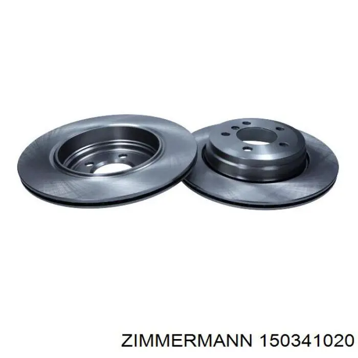 Купить 150341020 Zimmermann Диск тормозной задний