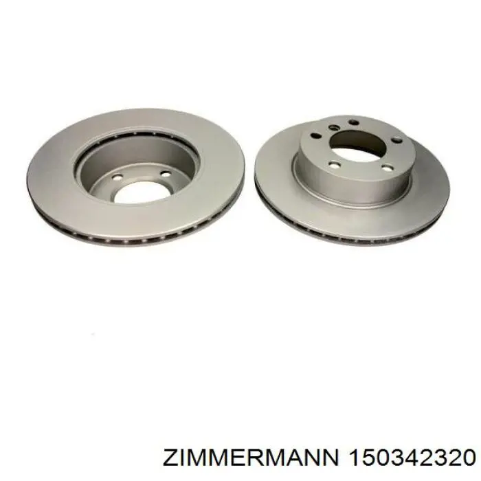 Передние тормозные диски 150342320 Zimmermann