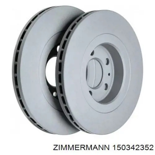 150342352 Zimmermann Диск тормозной передний