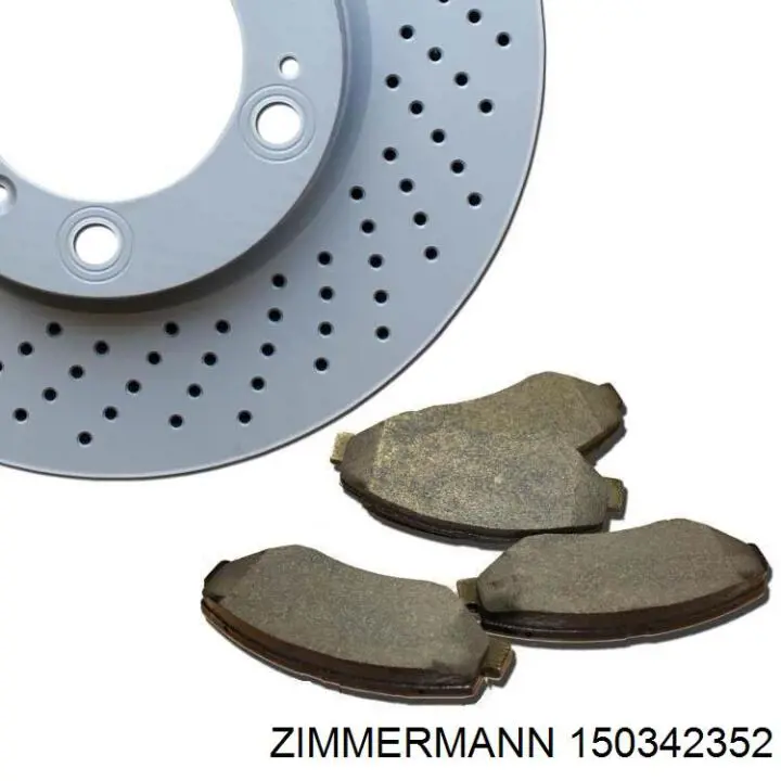 Передний тормозной диск Zimmermann 150342352