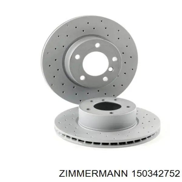 Передние тормозные диски 150342752 Zimmermann