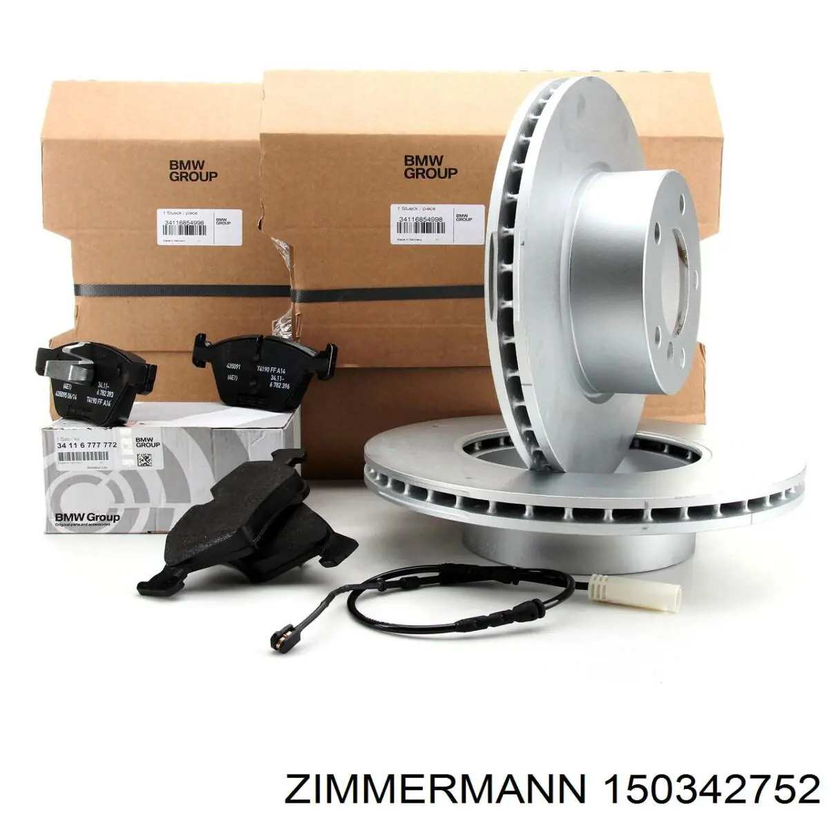 Передний тормозной диск Zimmermann 150342752