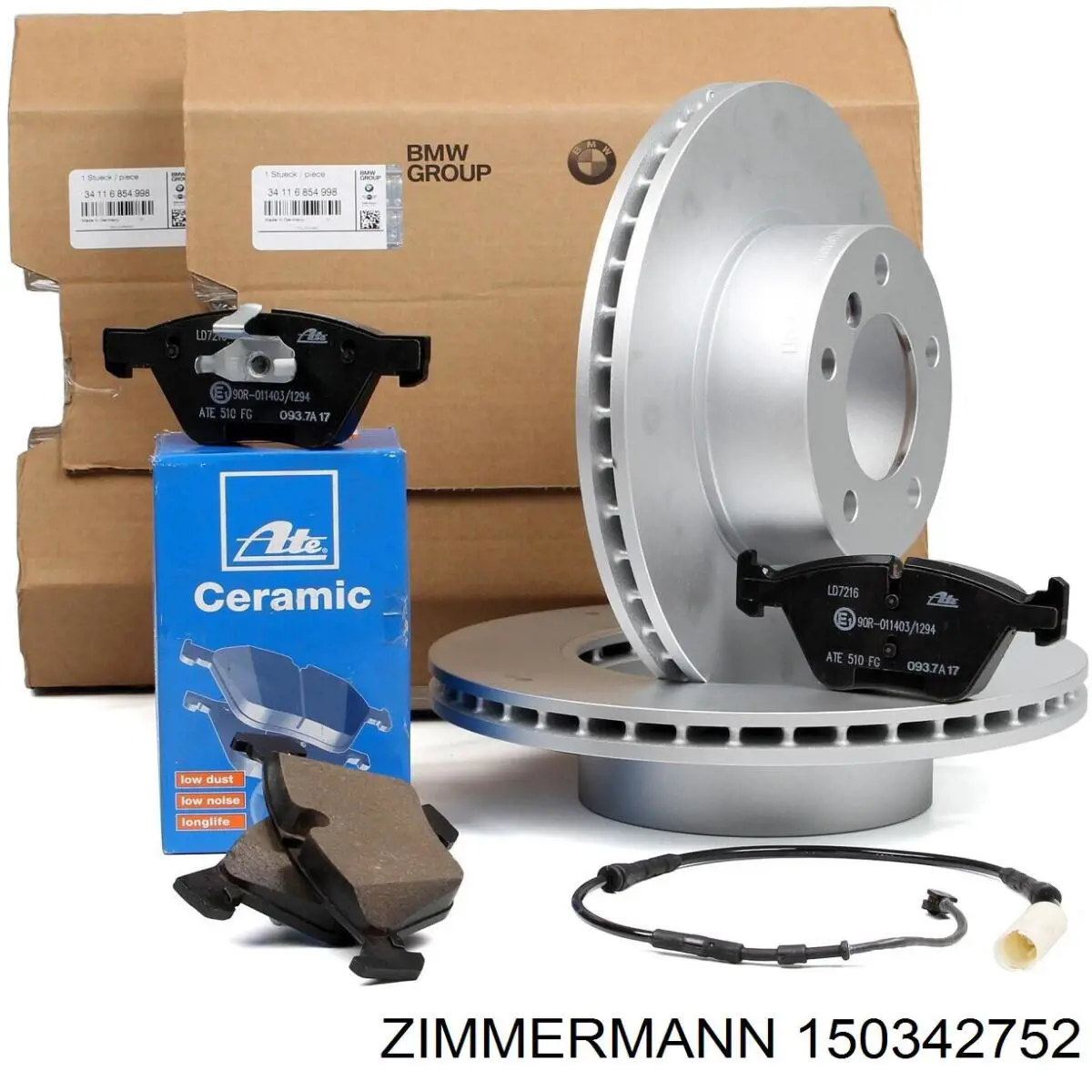 Тормоз дисковый передний Zimmermann 150342752 цена, от 63.59 USD