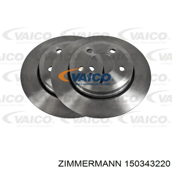 Задний дисковый тормоз Zimmermann 150343220