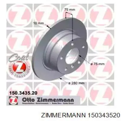 Тормозные диски 150343520 Zimmermann