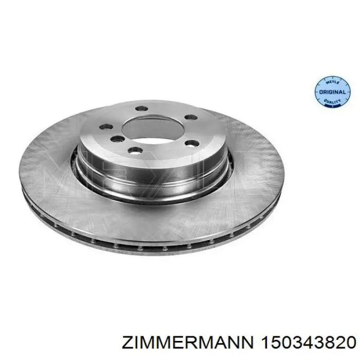 Купить 150343820 Zimmermann Диск тормозной задний