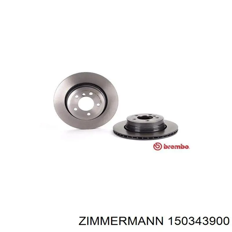 Задний тормозной диск Zimmermann 150343900 цена, от 68.51 USD