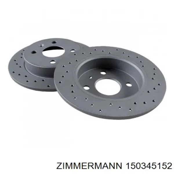 150345152 Zimmermann диск тормозной задний