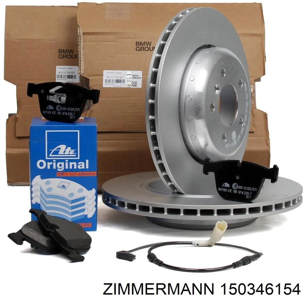 Задний дисковый тормоз Zimmermann 150346154