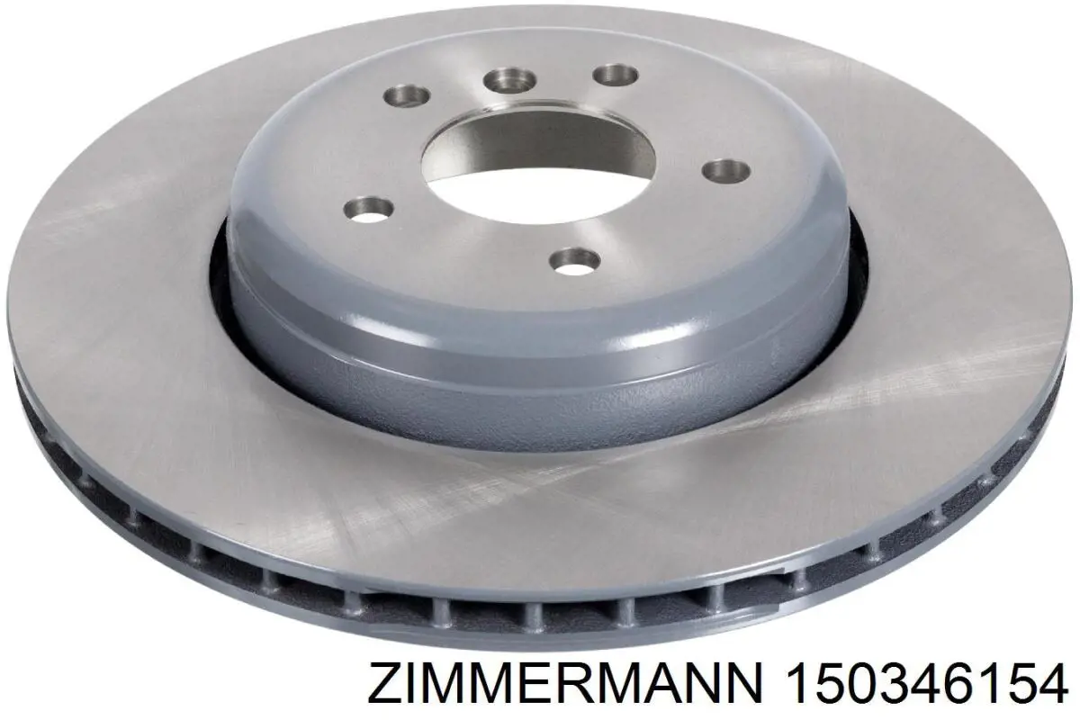 Купить 150346154 Zimmermann Диск тормозной задний