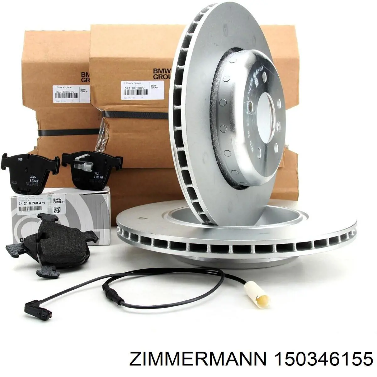 Купить 150346155 Zimmermann Диск тормозной задний