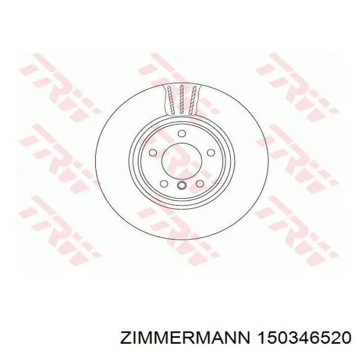 Купить 150346520 Zimmermann Ротор тормозной
