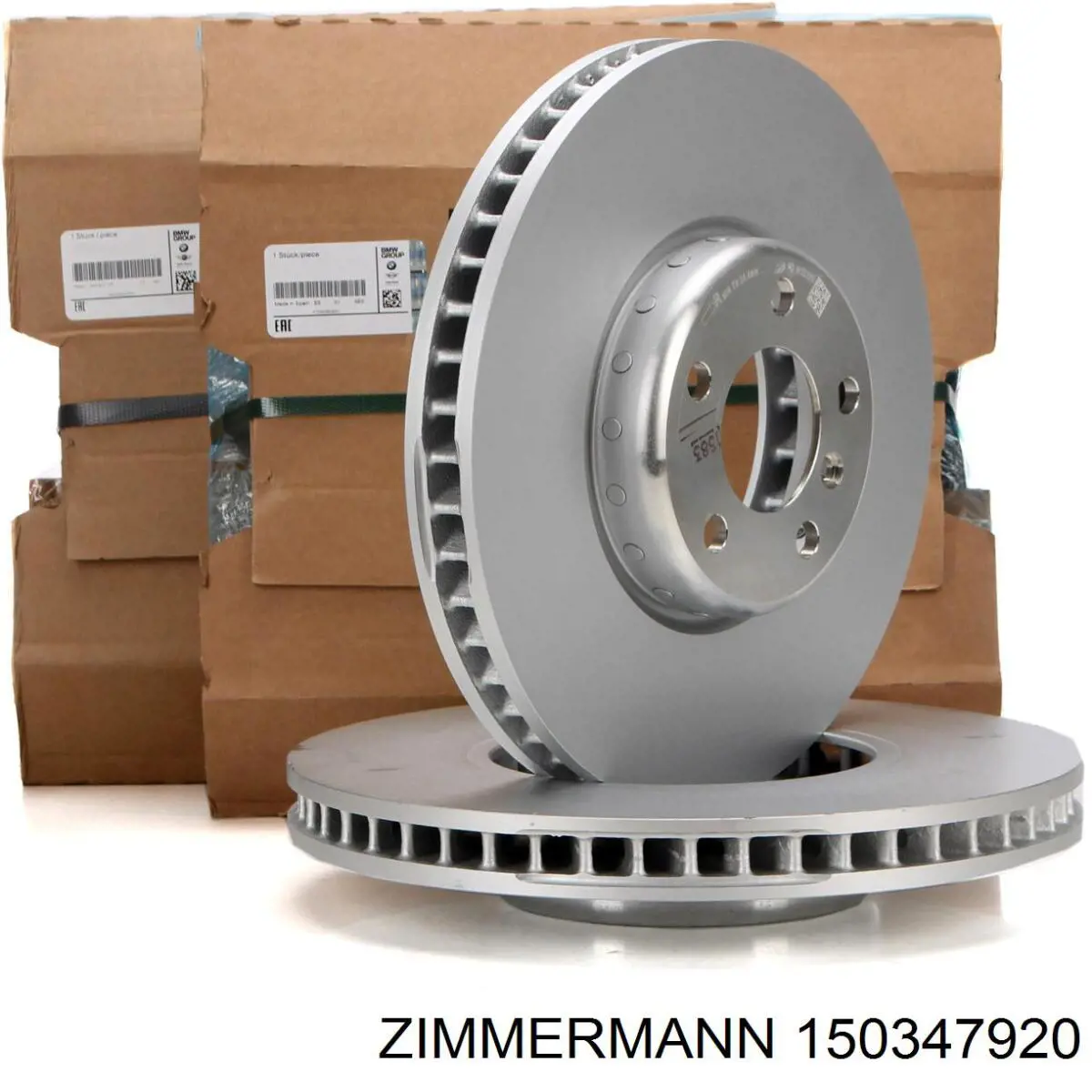 Передние тормозные диски 150347920 Zimmermann
