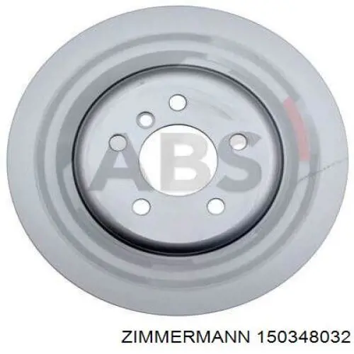 Купить 150348032 Zimmermann Диск тормозной задний