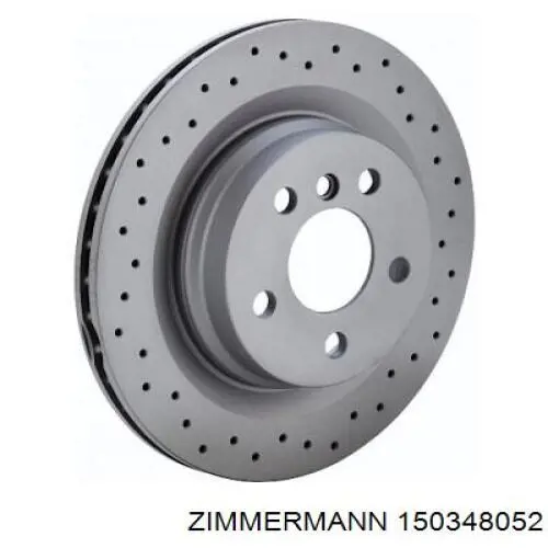 150348052 Zimmermann диск тормозной задний