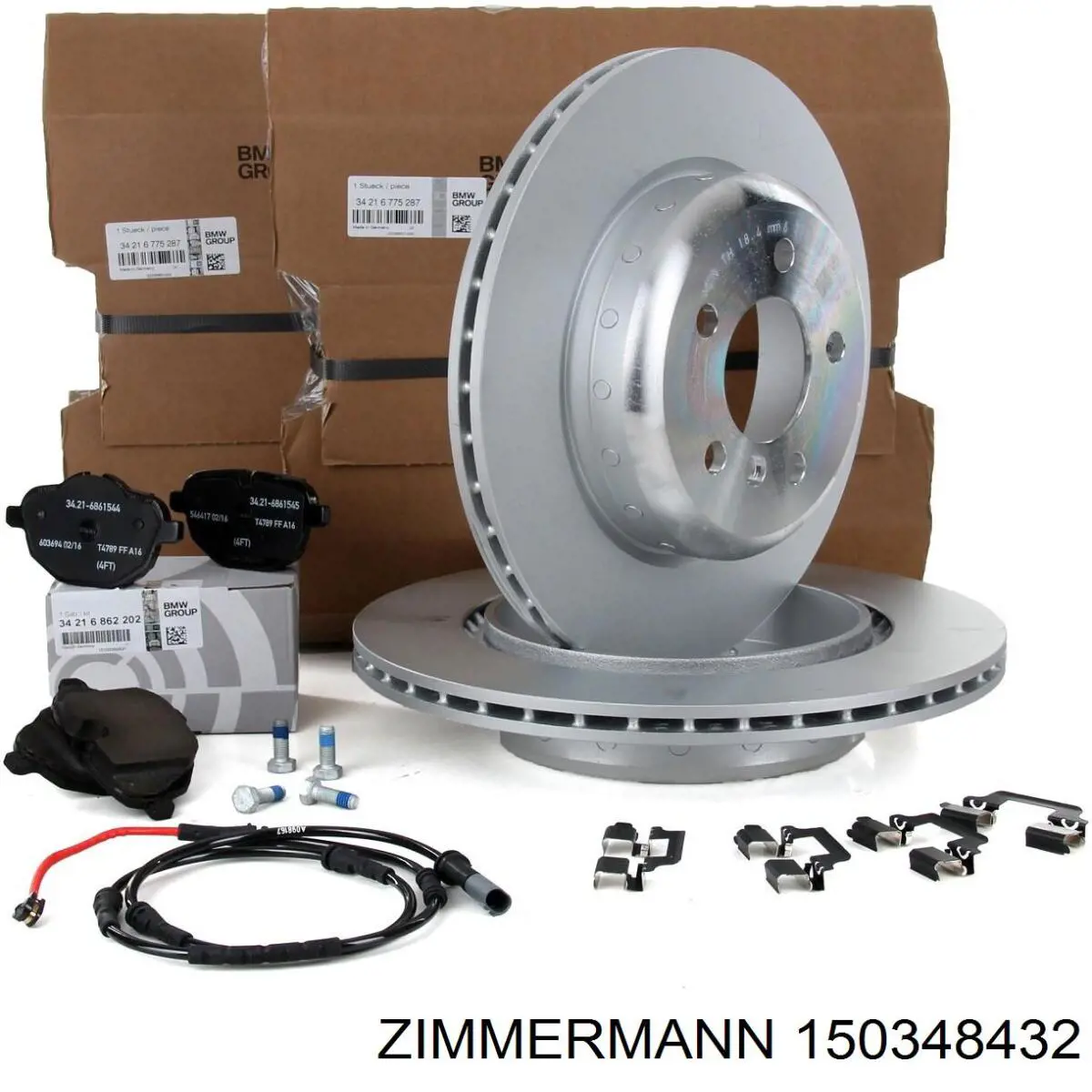 Задний дисковый тормоз Zimmermann 150348432