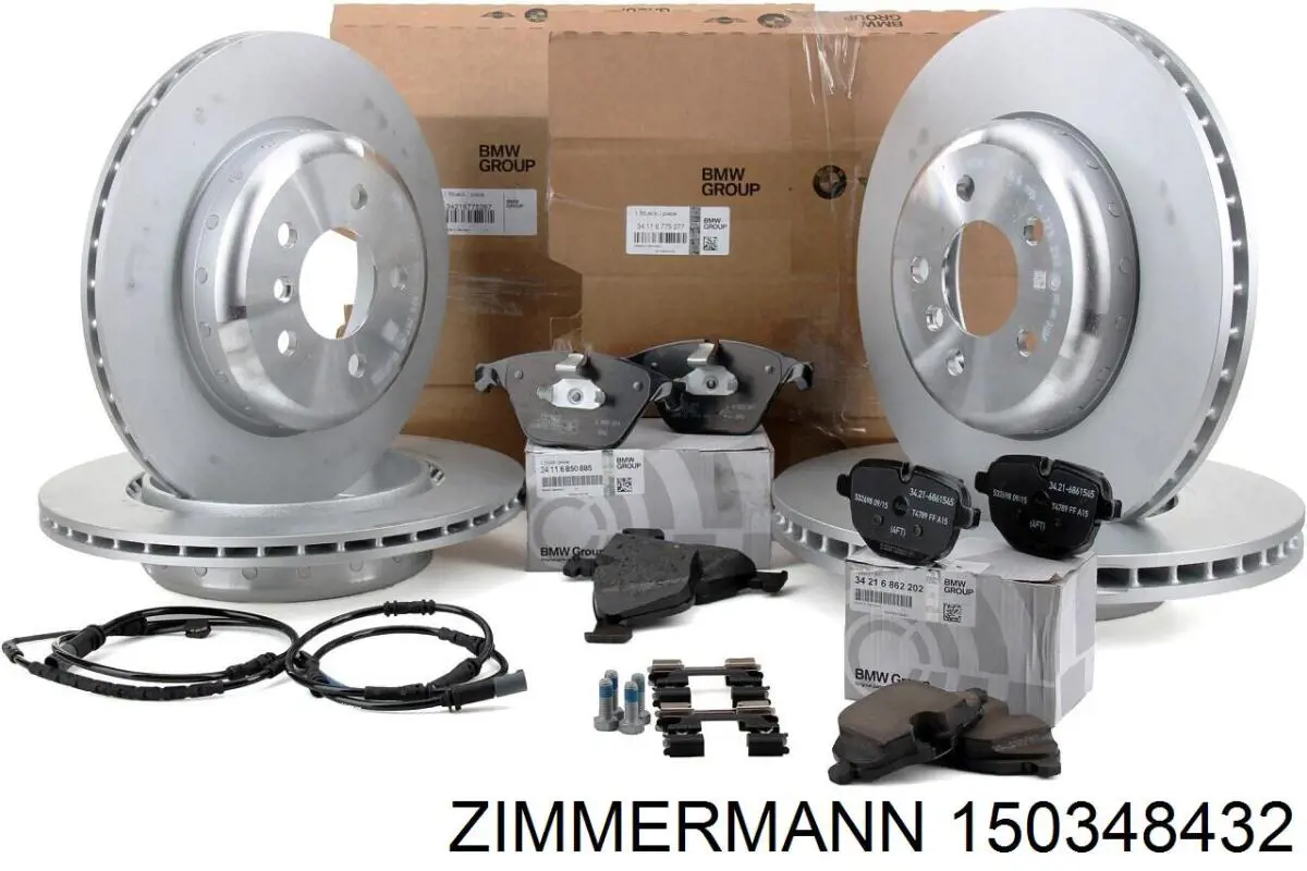 Задний тормозной диск Zimmermann 150348432 цена, от 161.03 USD
